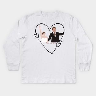 Pam and Jim Kids Long Sleeve T-Shirt